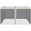 Filet de remplacement universel en mailles de remplacement 12 'x 12' pour abris de jardin et tentes à auvent avec fermetures à glissière, (paroi latérale seulement), crème