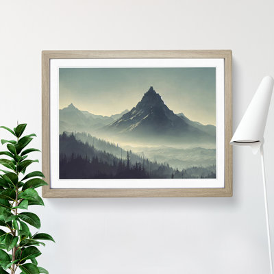 Excellent Winter Mountains - Single Picture Frame Painting
