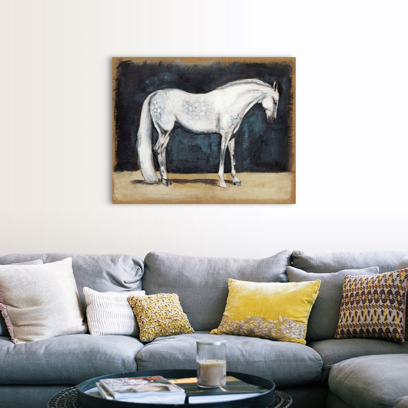Équitation, art mural sur toile V, Toile tendue, H 36 po x l 45 po x P 1 po