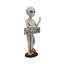 Statue extraterrestre en résine avec signe de bienvenue