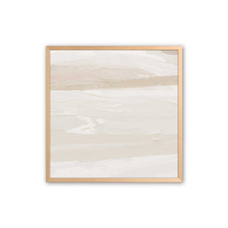 «So l'apaisant Sahara V1» sur toile, H 13,5 po x l 13,5 po x P 1,25 po, Raw Maple Single Picture Framed Paper