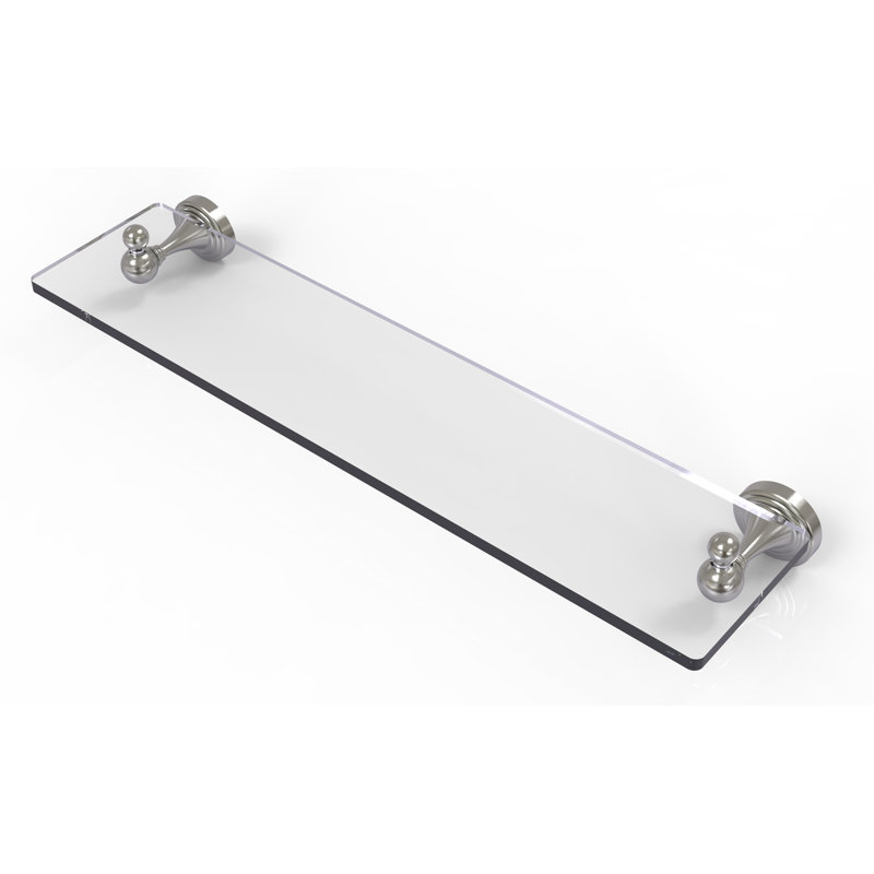 Godin Industrial Pipe Shelves, Satin Nickel, 22 Inch
