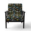 Mindfulness Sanctuary Mediation I - Upholstered Bohemian & Eclectic Accent Arm Chair