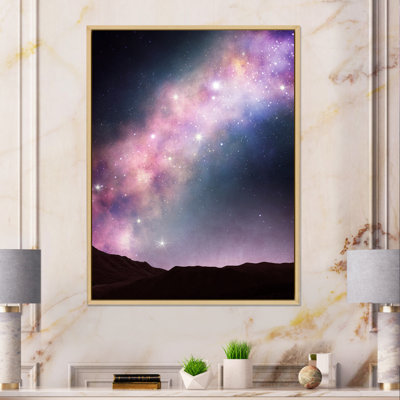 «Space Over The Mountains», œuvre d'art moderne sur toile