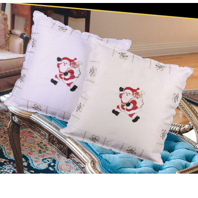 Housse de coussin Walking Santa
