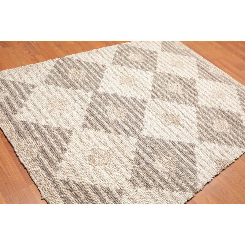Deloatch Wool Geometric Indoor Rug