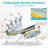 5-Position Reclining Beach Chair For Adults, 350 Lbs Capacity, Folding Portable With Cooler Bag & Backpack Straps-185562189