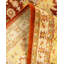 Tapis orange en laine noué à la main de conception unique 8 pi 2 po x 10 pi 5 po Mogul
