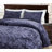 Diamond Stitch Reversible Plush Distressed Velvet Quilt Set-1951035385-1963264231