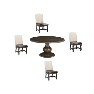 5-piece Solid Wood Dining Set