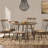 Keith Round Metal Base Dining Table