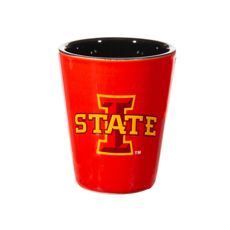 4 pièces en céramique et verre 2 oz Ensemble de tasses, Iowa State University