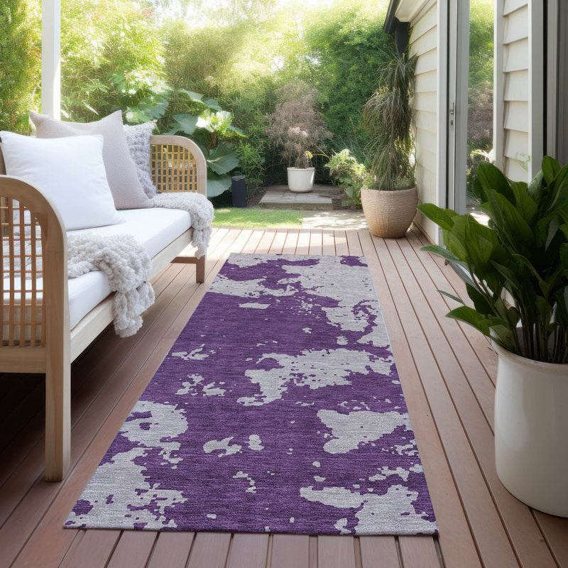 Maliana Washable Abstract Indoor / Outdoor Rug, Runner 2'3" x 7'6"