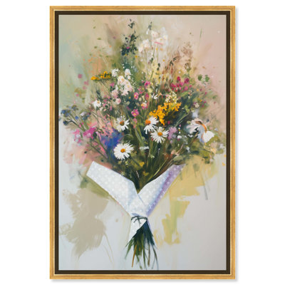 Art floral floral sur toile Bouquet de fleurs sauvages par Art Remedy
