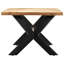 Cameo Mango Rectangular Wood Top Dining Table-621532744-646195960