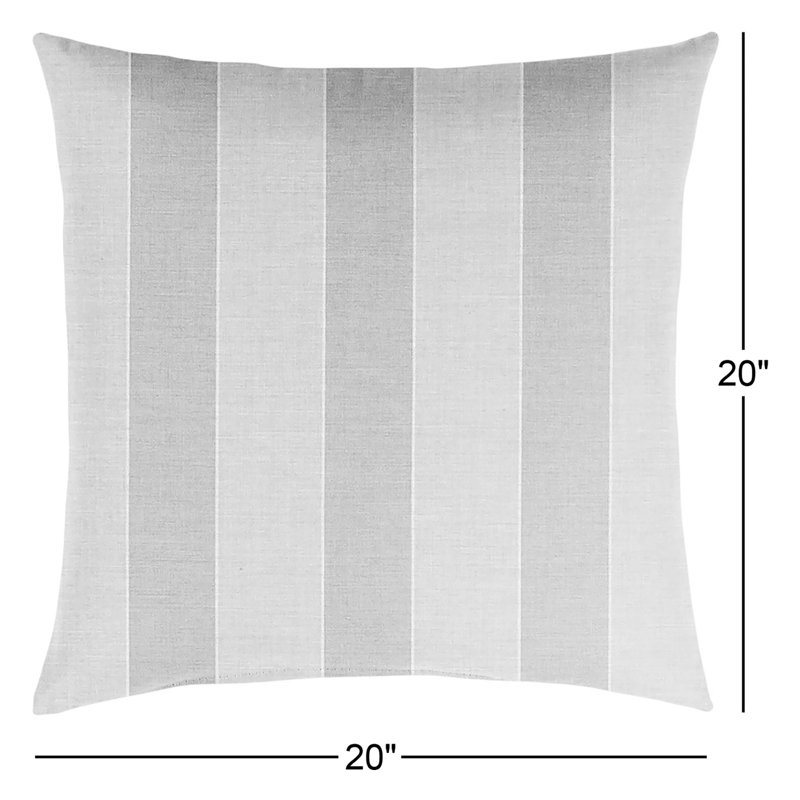 Housse et insert de coussin carré extérieur Emmit, 20 po x 20 po