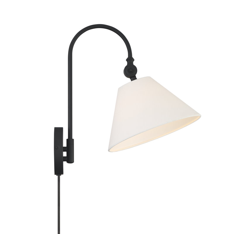 Teviston Wall Sconce in Black, Black