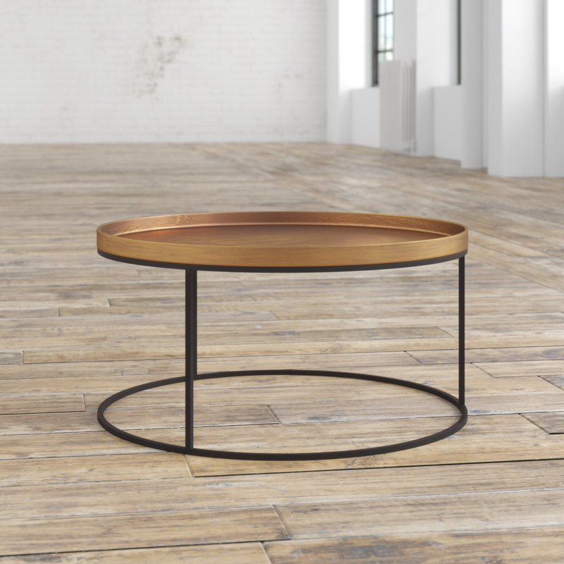 Table basse à structure ouverte, Laiton antique