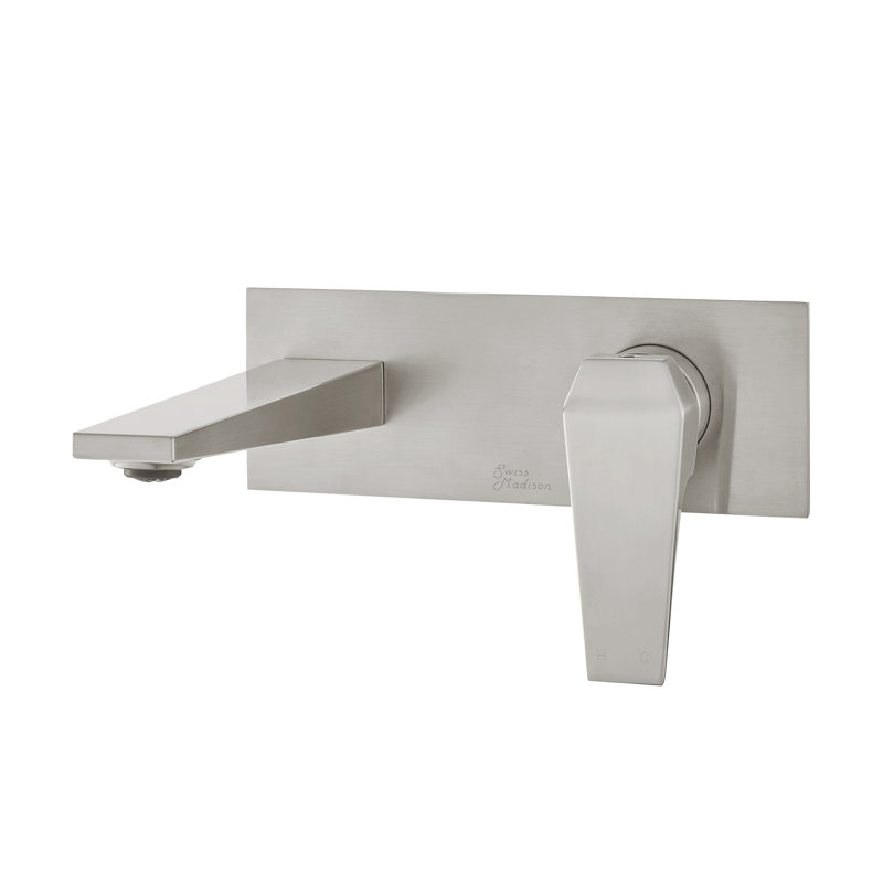 Voltaire Single-Handle, Wall-Mount, Bathroom Faucet, Brushed Nickel