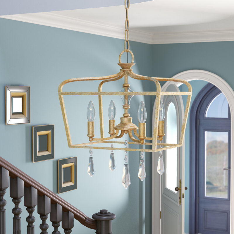 Vogan 4 - Light Dimmable Lantern Geometric Chandelier