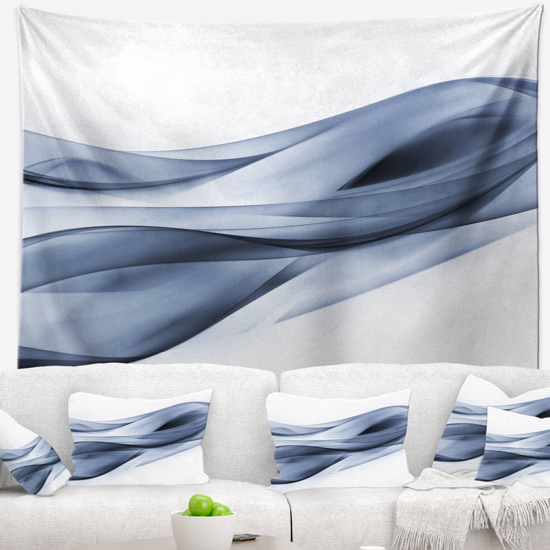 Abstract Polyester Tapestry, 50" H x 60" W
