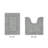 Lux Premium 100% Cotton 2370 GSM 2-Piece Bath Rug Set, Ultra Soft Super Absorbent Reversible Tufted Bathroom Mats, Machine Washable, OEKO-TEX® Certified Bath Rugs for Bathroom, Shower & Tub, Silver-2119477672-2142721249