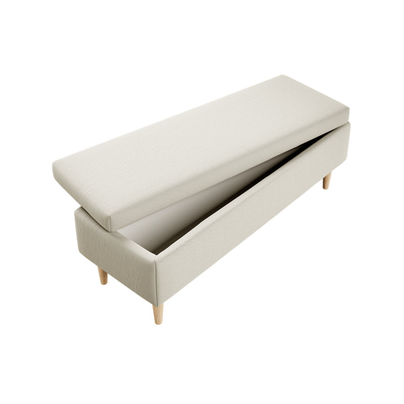 Essential Storage Bench, Oat Upcycled Poly, Natural
