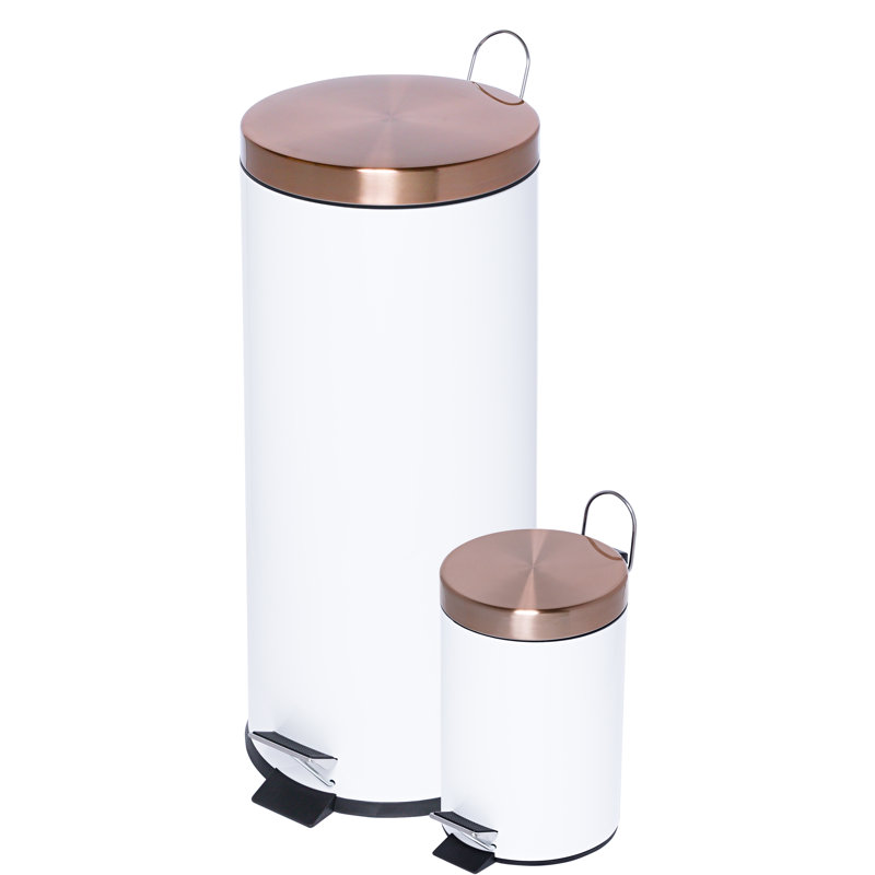 Jamilee Steel Step On Kitchen Trash Can
