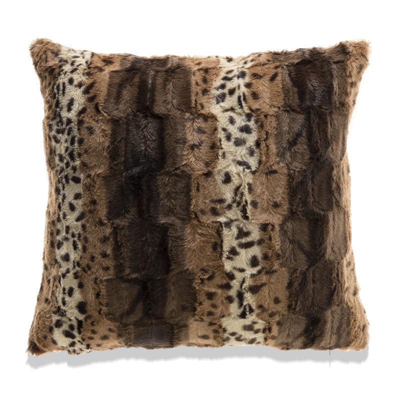Housse de coussin en fausse fourrure seulement, Housse de coussin seulement - sans coussin