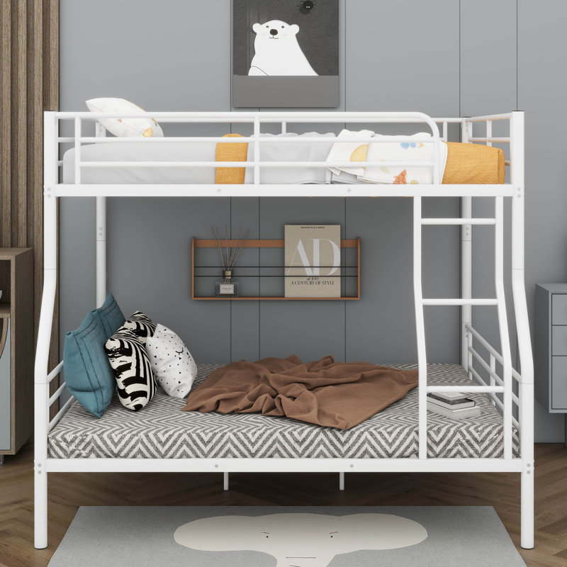 Lit superposé pour enfant Montville, Double TG sur grand, Blanc