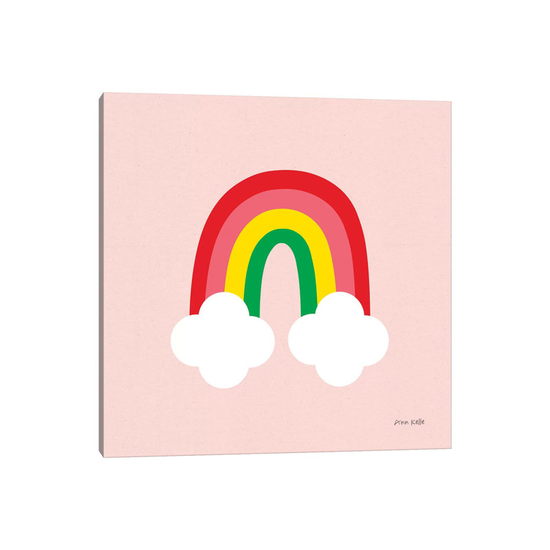 Bright Rainbow II by Ann Kelle - Wrapped Canvas Print, 30.48 cm H x 30.48 cm W
