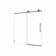 Frameless One Fixed And One Shifted Shower Door, 70MM 304 Stainless Steel Large Pulleys With Adjustable Soft Closing Function,With Nano Easy Cleaning And Stick Explosion-Proof Menbrance