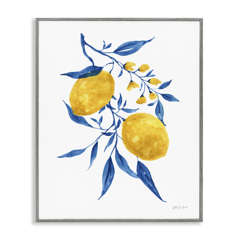 «Lemons with Leaves», art giclée par Yvette St. Amant, Estampe numérique Farmhouse, H 30 po x l 24 po