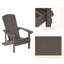 Ensemble de 2 chaises Adirondack en PEHD de conception ergonomique Bucareli Bucareli pour terrasse de jardin-1000453414