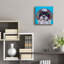 «Shih Tzu On Blue» par Carolee Vitaletti, art mural en verre acrylique-1139698213