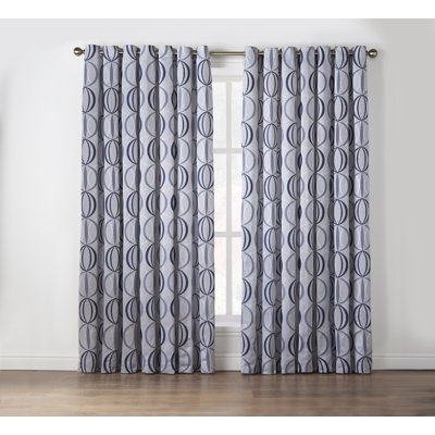 Maldonado Owen Eyelet Ring Top Room Darkening Curtains