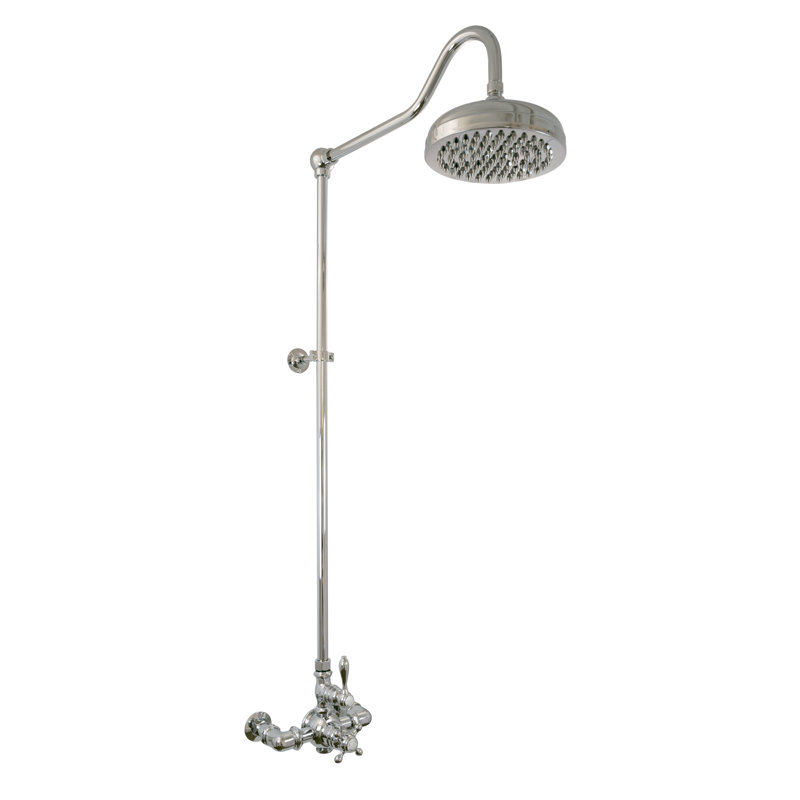 Système de douche thermostatique Exposed de Strom Living P0901M, Nickel mat