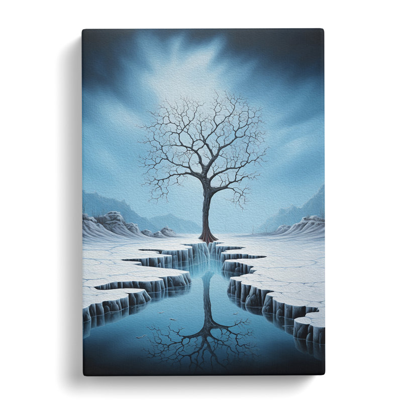 Winter Landscape Surrealism - No Frame Print, 50cm H x 35cm W x 3cm D