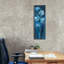 «Epic Graffiti» Evening White Floral 1 »par Silvia Vassileva, art mural sur toile, 12 po x 36 po