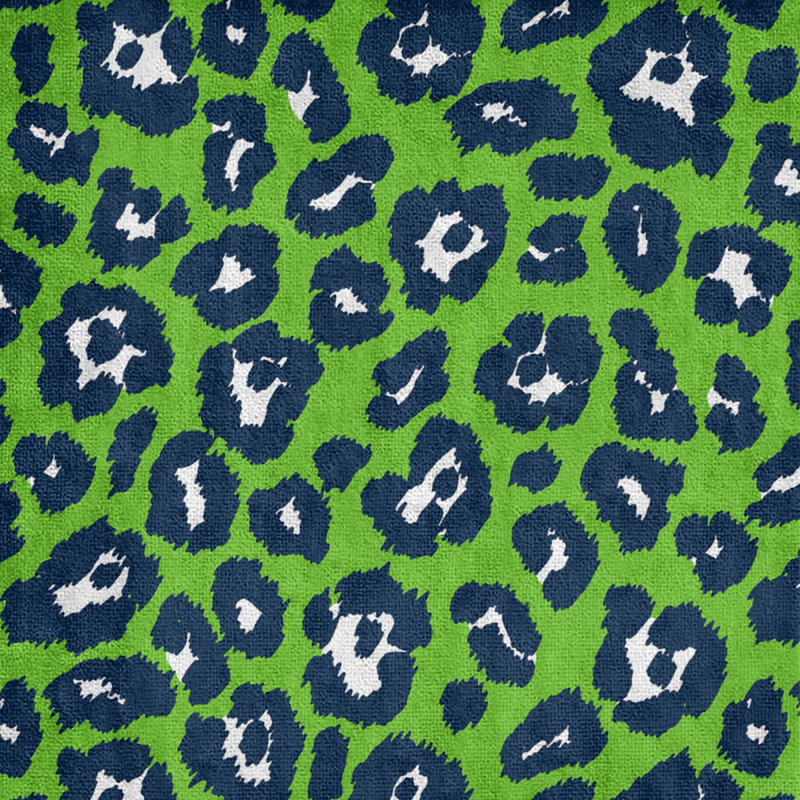 Holderness Beach Towel, Polyester/Cotton Blend, Action Green/White/College Navy