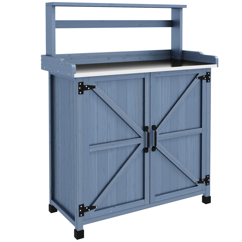 Banc de rempotage Outsunny, Gris