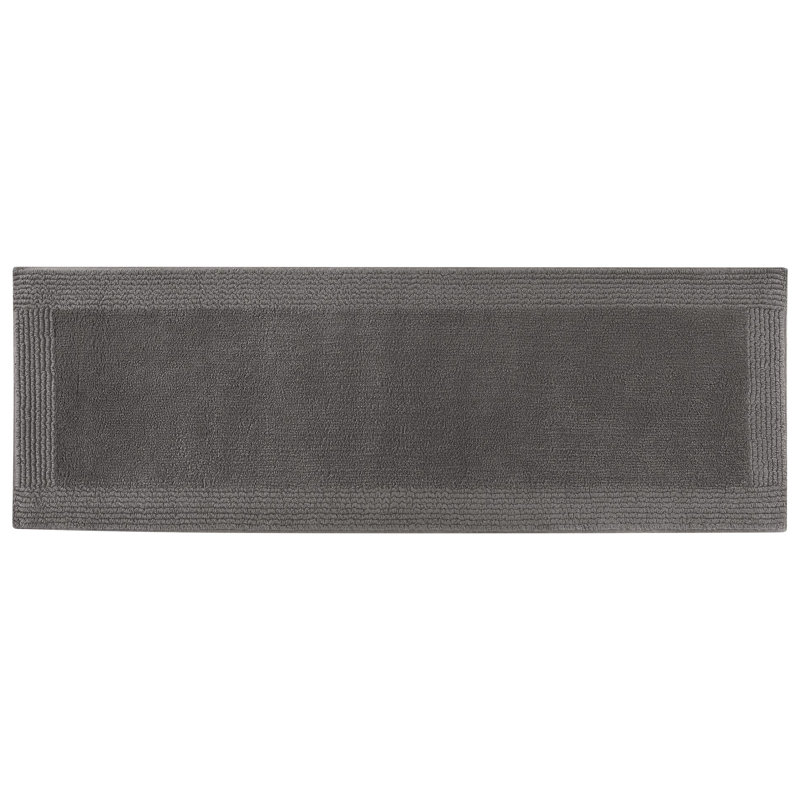 Tapis de bain réversible 100% coton 3000 g / m² 1 pièce 20 x 30 po lavable à la machine, velours moyen, plateau de table de qualité supérieure, antidérapant recommandé