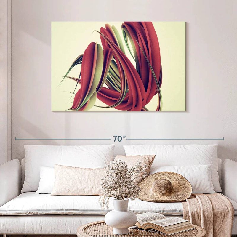 Avery Abstract Twisted Shape, 30" H x 45" W