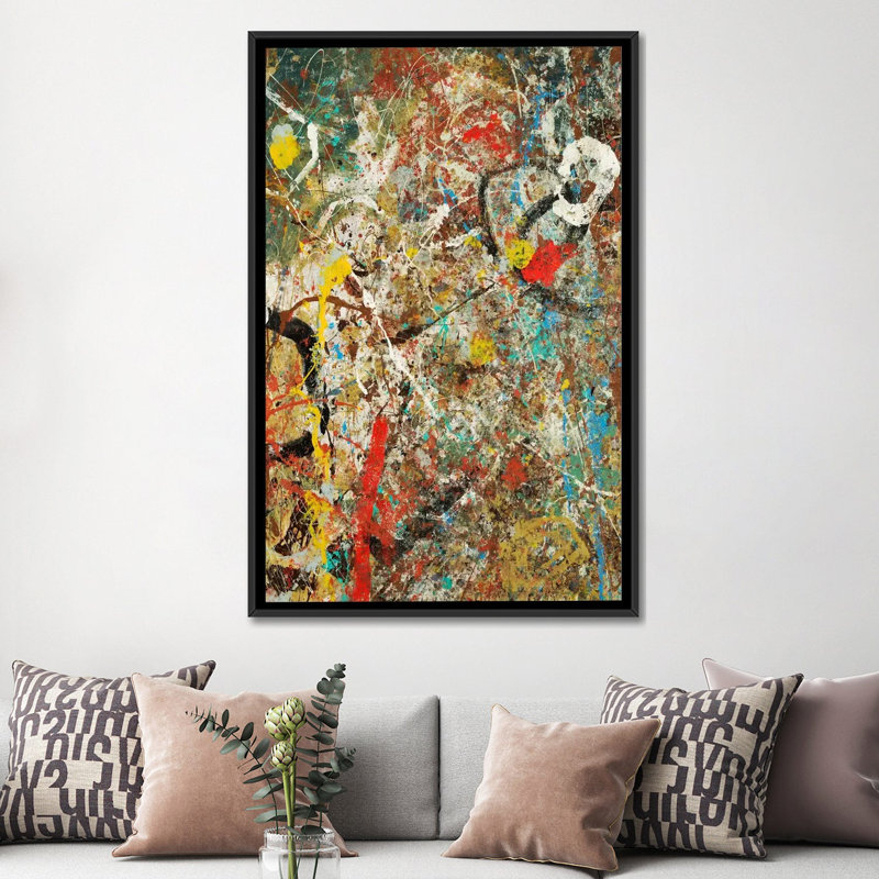« tango lix », reproduction sur toile, H 26 po x l 18 po x P 1,5 po, Toile avec cadre noir, Pas de tapis