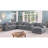 Celine 141.5" Light Gray Chenille Fabric Corner Sectional Sofa with Right-Facing Chaise, Cupholders, and Charging Ports-690301796