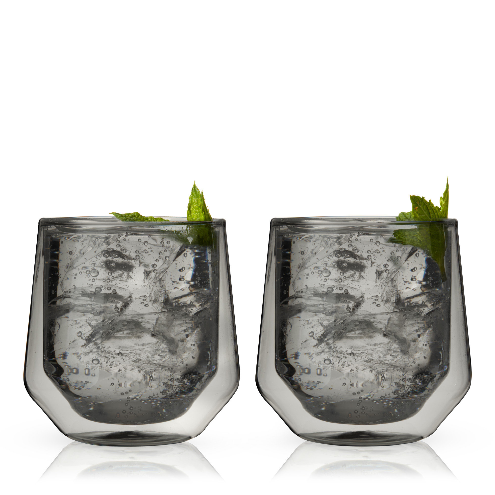 Aurora Double-Walled Tumblers, Gray