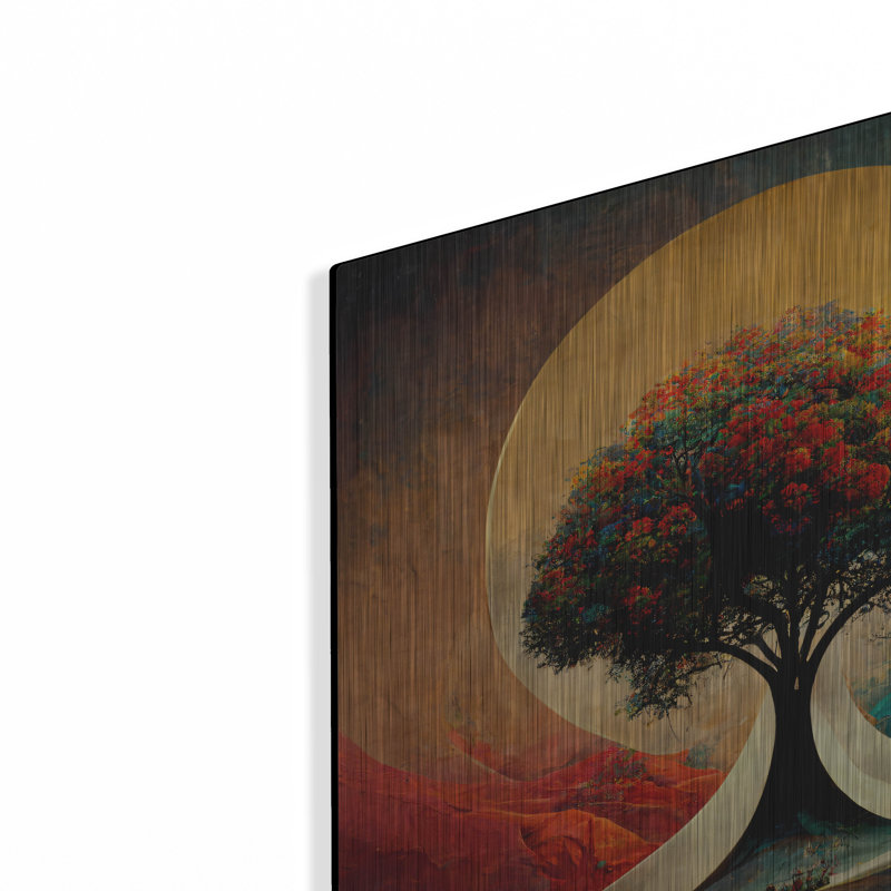 «Arbre de vie 24» par Ray Heere, art mural en métal, H 12 po x l 12 po