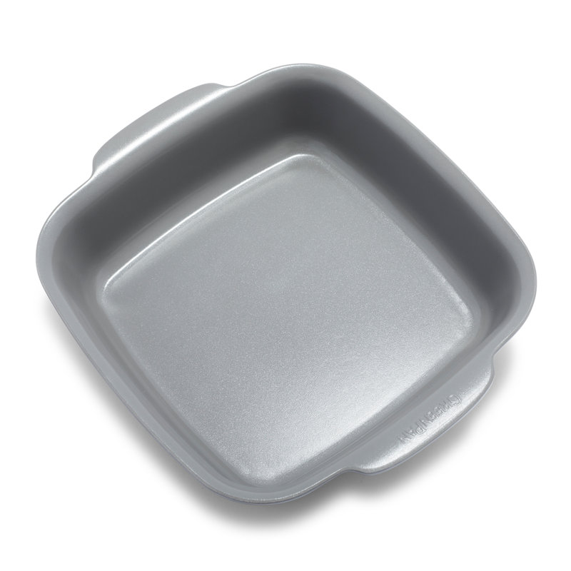 Gray Aluminum Nonstick Square Baker Dish with Handles