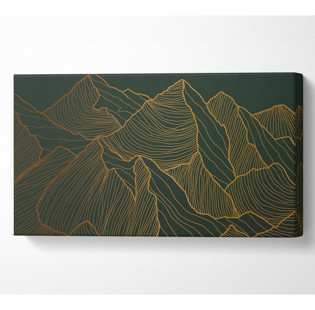 Mountains of Gold Wide - Kunstdrucke auf Leinwand