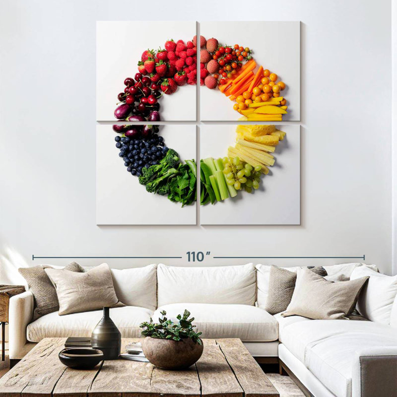 Yarlin Food Wheel, 74" H x 74" W